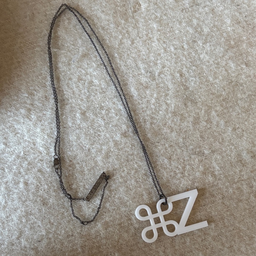 Alex and Chloe Acrylic Control-Z Nerdy Necklace